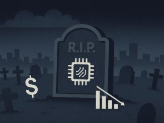 Illustration of Nigerian tech graveyard as multi-million dollar startups fold.