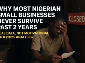 Struggling Nigerian entrepreneurs facing economic challenges — 2025 SME survival crisis
