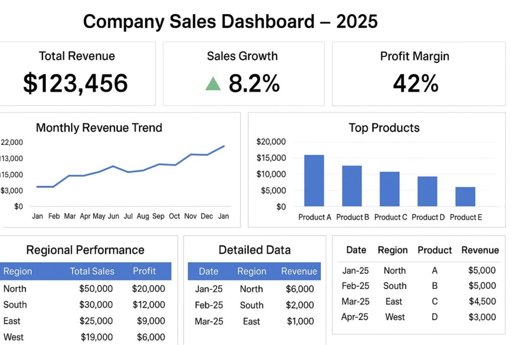  Excel dashboard